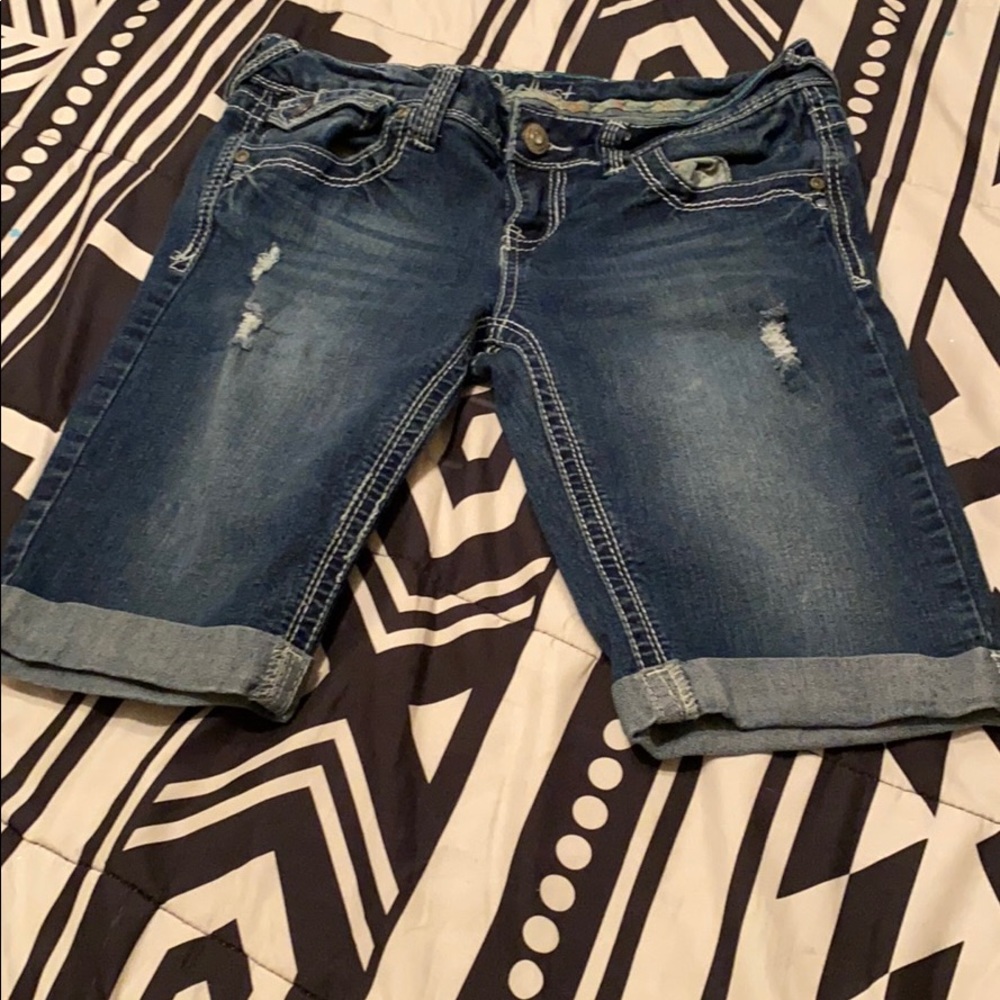 Denim shorts
